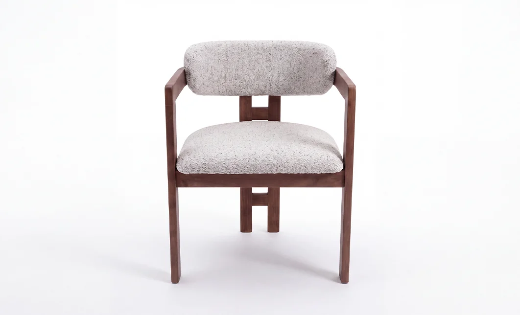 Scaun Living KJCLM59 Lemn Nuc/Gri 6
