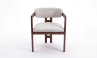 Scaun Living KJCLM59 Lemn Nuc/Gri 6