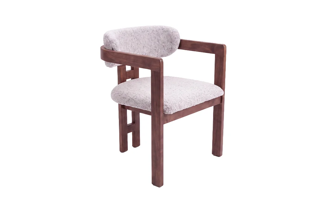 Scaun Living KJCLM59 Lemn Nuc/Gri 5