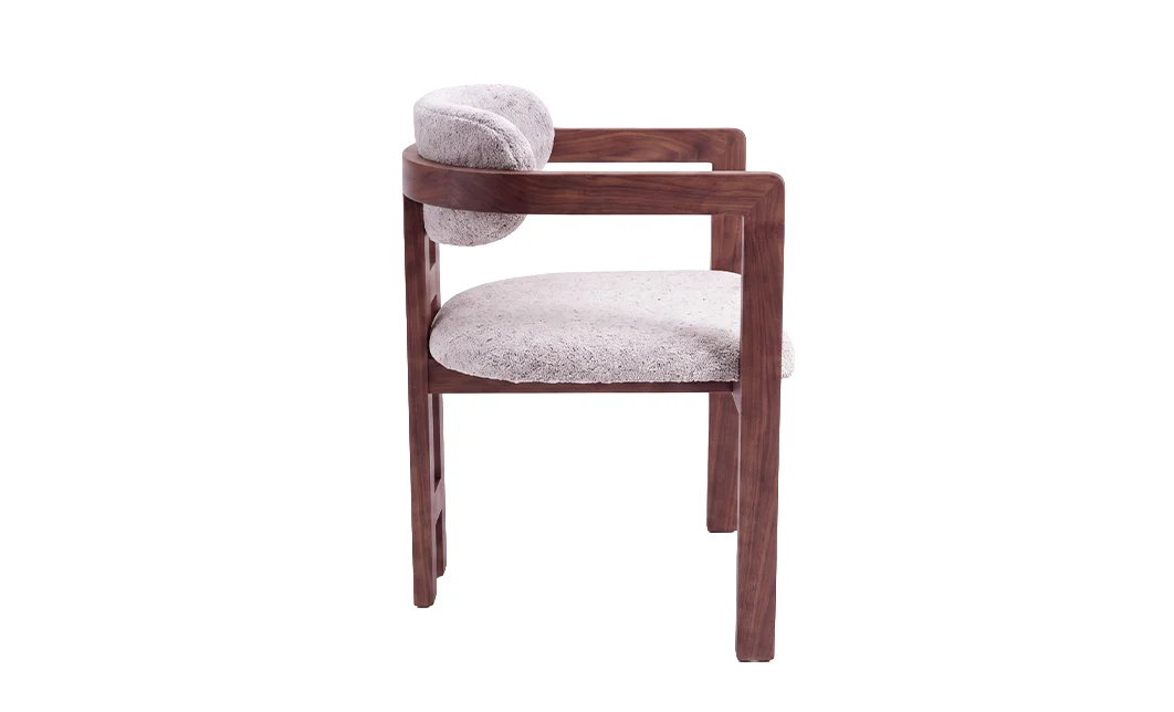 Scaun Living KJCLM59 Lemn Nuc/Gri 4