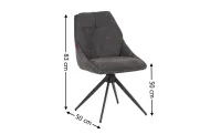 Scaun Living Rotativ DCM0109CS Gri 2