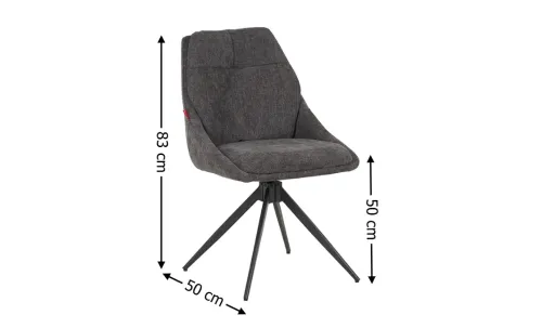 Scaun Living Rotativ DCM0109CS Gri