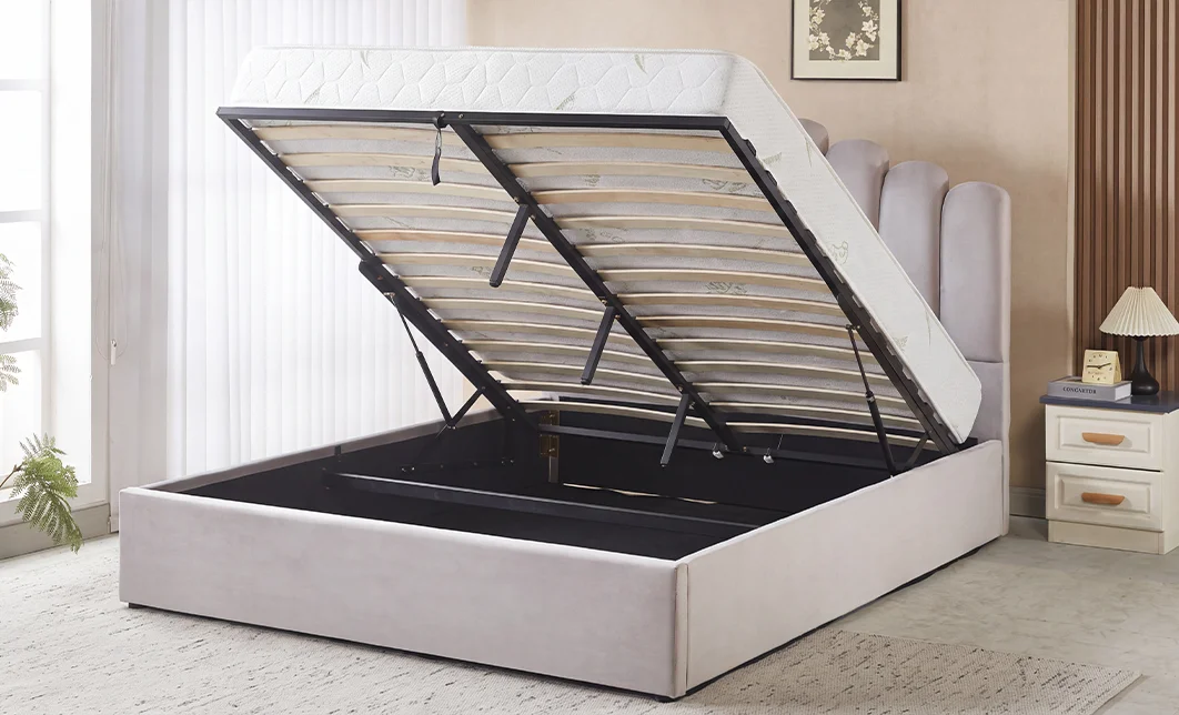 Set KJB5462 cu Saltea Bonell Aloe Vera și Somieră Rabatabilă, 160x200, Gri 7
