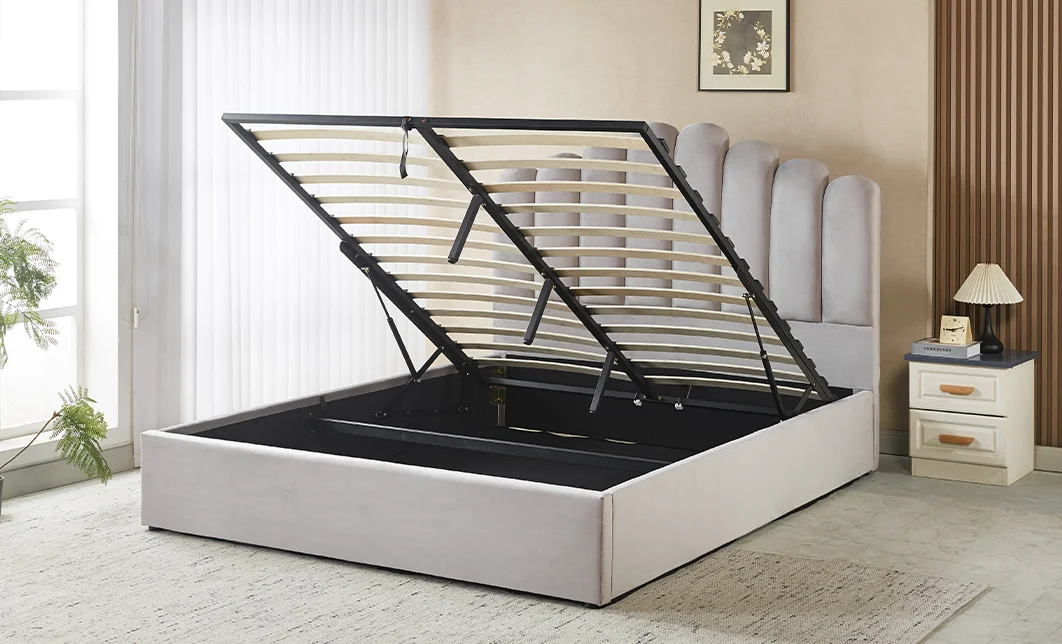 Set KJB5462 cu Saltea Bonell Aloe Vera și Somieră Rabatabilă, 160x200, Gri 6