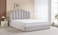 Set KJB5462 cu Saltea Bonell Aloe Vera și Somieră Rabatabilă, 160x200, Gri