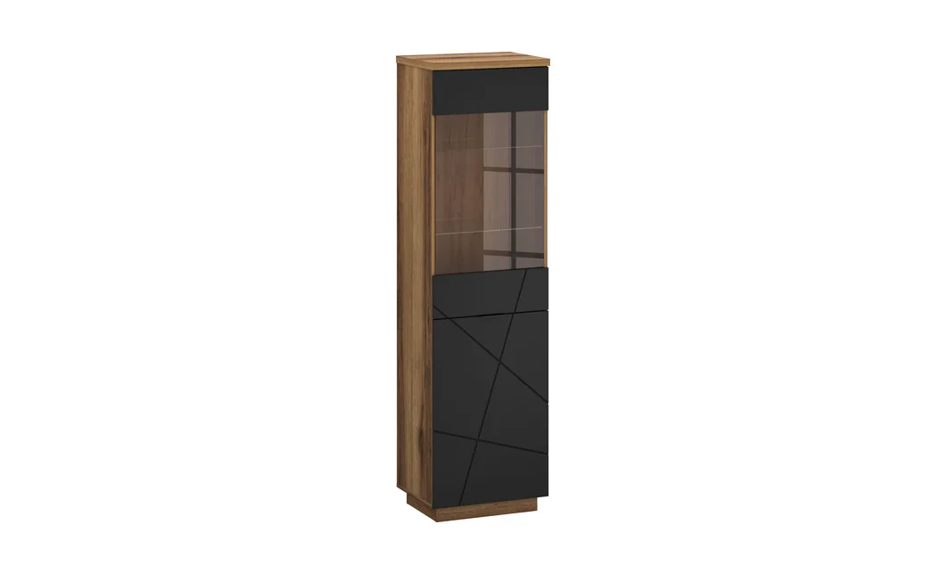 Vitrină Orient A1 Delano Dark, Negru Soft-touch