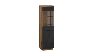 Vitrină Orient A1 Delano Dark, Negru Soft-touch