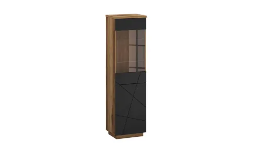 Vitrină Orient A1 Delano Dark, Negru Soft-touch