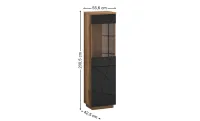 Vitrină Orient A1 Delano Dark, Negru Soft-touch 2
