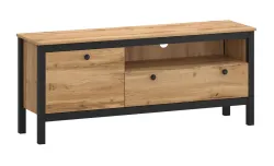 Comodă TV Palmer B Stejar Wotan, Negru