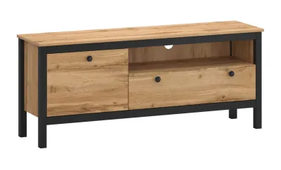 Comodă TV Palmer B Stejar Wotan, Negru