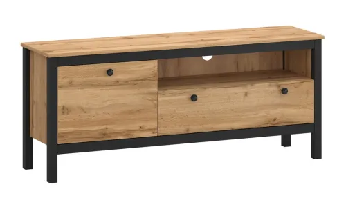 Comodă TV Palmer B Stejar Wotan, Negru
