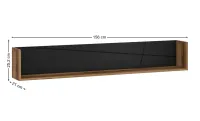 Poliță Orient D Delano Dark, Negru Soft-touch 2