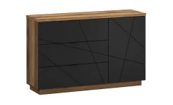 Comodă Orient E Delano Dark, Negru Soft-touch