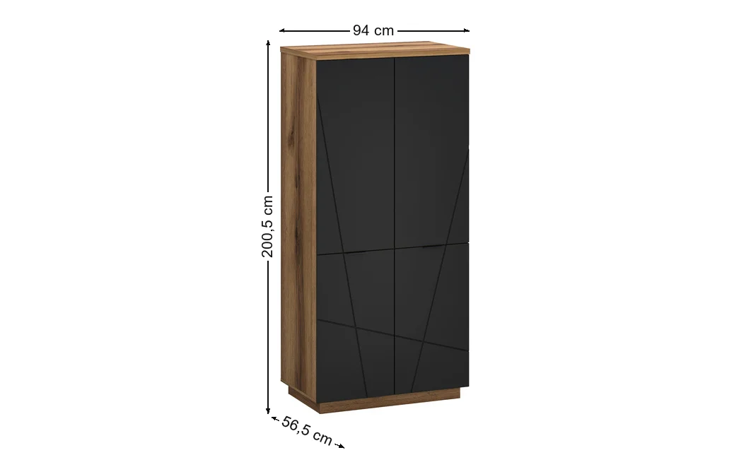 Dulap Orient Q Delano Dark, Negru Soft-touch 2