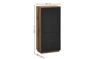 Dulap Orient Q Delano Dark, Negru Soft-touch 2