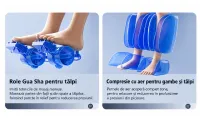 Fotoliu de Masaj A101 SL Negru/Maro, Șină SL 135 cm, 6 Role, 18 Programe, Zero Gravity, Încălzire cu Pelin 5