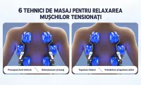 Fotoliu de Masaj A101 SL Negru/Maro, Șină SL 135 cm, 6 Role, 18 Programe, Zero Gravity, Încălzire cu Pelin 6