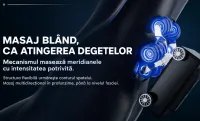 Fotoliu de Masaj A101 SL Negru/Maro, Șină SL 135 cm, 6 Role, 18 Programe, Zero Gravity, Încălzire cu Pelin 10