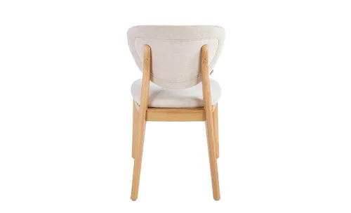 Set Masă Living Extensibilă DTW1002 Natur cu 6 Scaune DCW2703 CF Bej