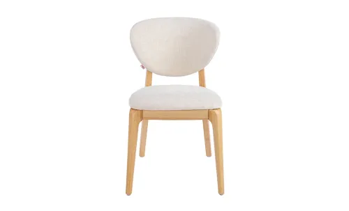 Set Masă Living Extensibilă DTW1002 Natur cu 6 Scaune DCW2703 CF Bej