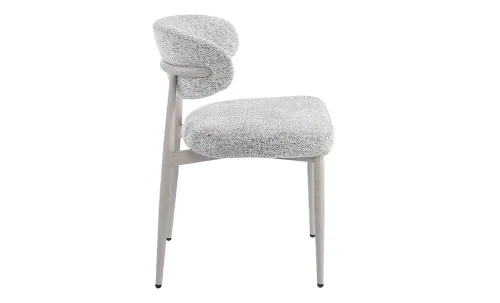 Scaun Living DCM0524 CF Gri cu Picioare Bej