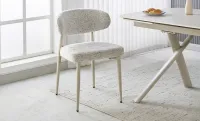 Scaun Living DCM0524 CF Gri cu Picioare Bej