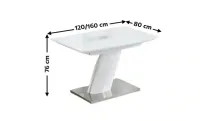 Masa Living Extensibila Alb KJT380  1