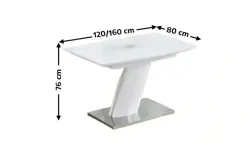 Masa Living Extensibila Alb KJT380 
