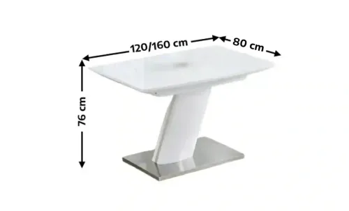 Masa Living Extensibila Alb KJT380 