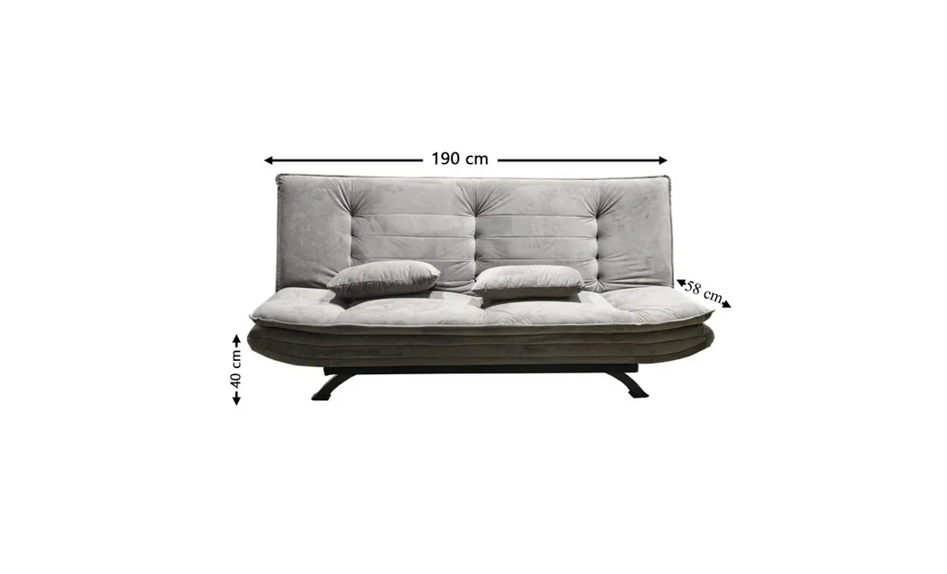 Canapea Extensibilă Almera, Gri, KJS21109 3