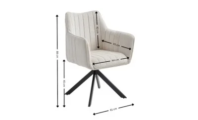 Scaun Living Tapitat KJC385 Bej