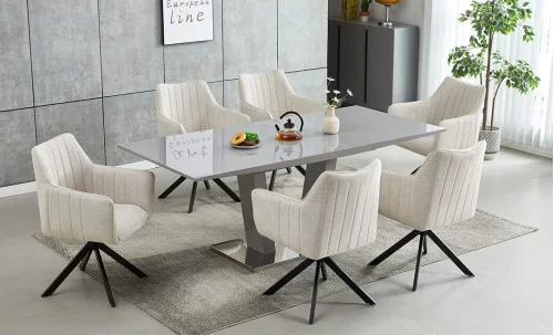 Scaun Living Tapitat KJC385 Bej