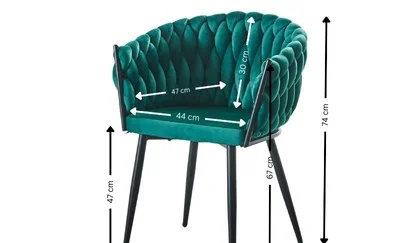 Scaun Living Tapitat KJC11 Verde