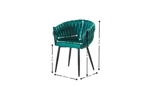 Scaun Living Tapitat KJC11 Verde