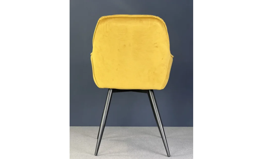 Scaun Living Tapițat KJC38 Galben 4