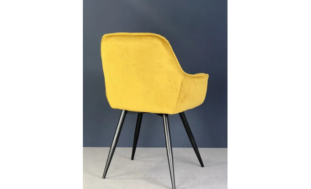 Scaun Living Tapițat KJC38 Galben 5