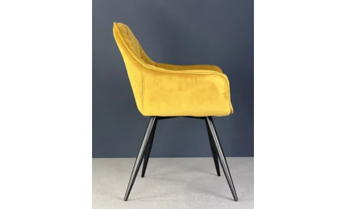 Scaun Living Tapițat KJC38 Galben