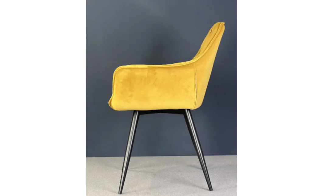 Scaun Living Tapițat KJC38 Galben 3