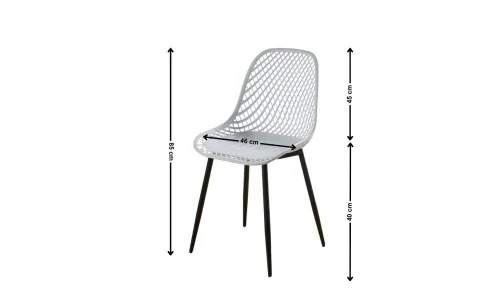 Scaun PP210MH Plastic Alb