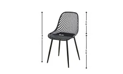 Scaun PP210MH Plastic Negru