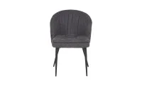 Set Masă Living Extensibilă DTM0101 Blat Ceramic Gri cu 4 Scaune DCM0102CF Gri