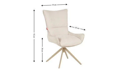 Scaun Living Rotativ DCM0607CS Bej