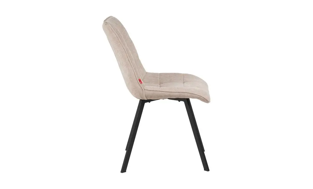 Set Masă Living Extensibilă DTM0101CS Bej cu 4 Scaune Tapițate DCM1801CF Bej
