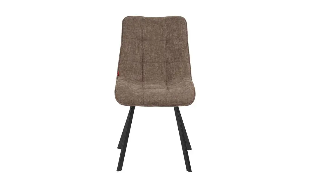 Set Masă Living Extensibilă DTM0101CS Bej cu 4 Scaune Tapițate DCM1801CF Maro