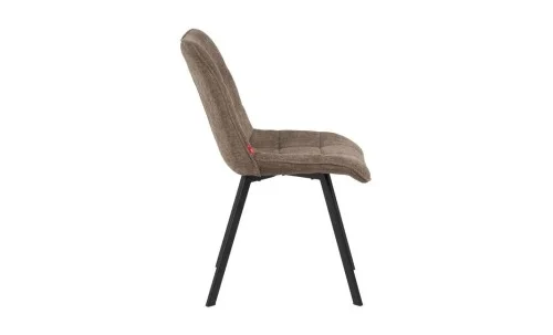 Set Masă Living Extensibilă DTM0101CS Bej cu 4 Scaune Tapițate DCM1801CF Maro