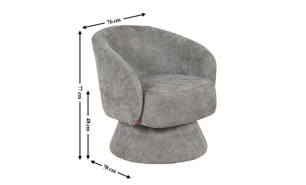 Fotoliu Rotativ LCM0107AS Gri 1