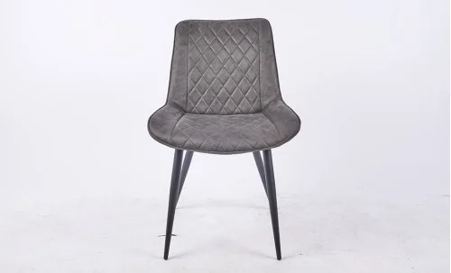 Set Masă Living Extensibilă KJT416 Neagră cu 4 Scaune J262-L Gri