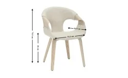 Scaun Living Tapitat JY6215X-M Bej