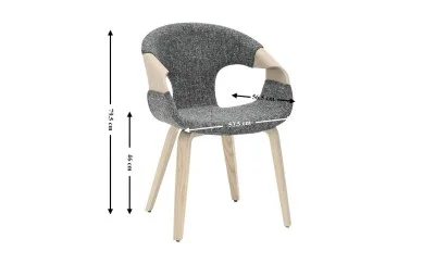 Scaun Living Tapitat JY6215X-M Gri